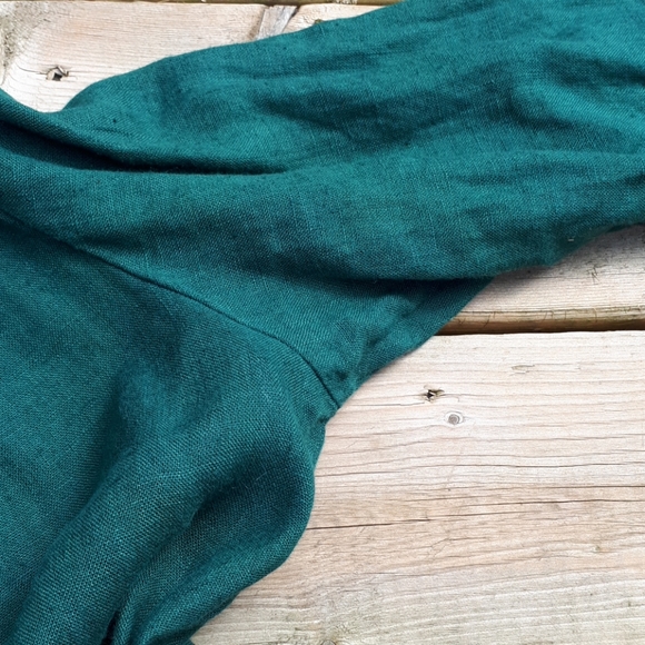 Emerald green Janid Linenfox dress - Picture 5 of 5